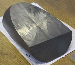 Cut to crystal plane